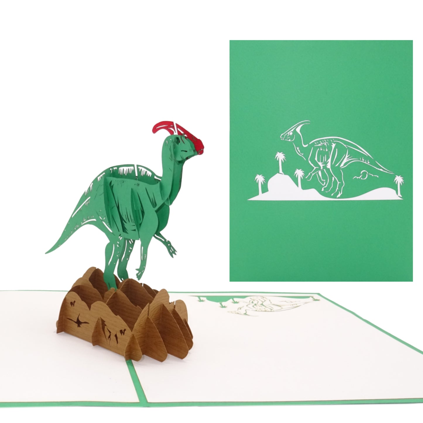 Pop Up Karte "Dinosaurier" 3D Geburtstagskarte, Kindergeburtstag Einladung