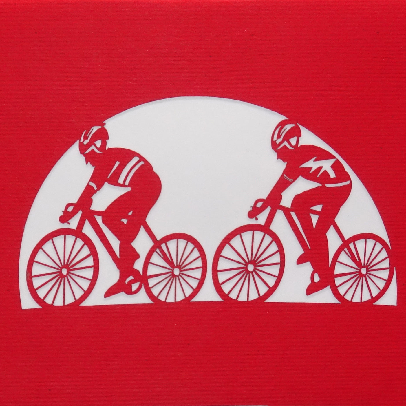 Pop-Up Karte "Radsport - Fahrrad Tour" 3D Geburtstagskarte Radrennen
