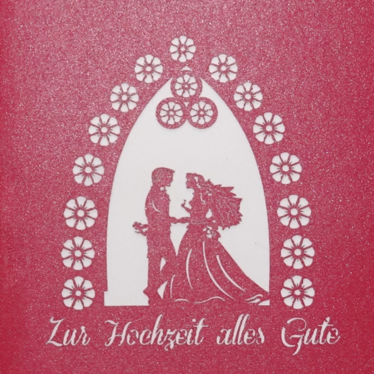 Pop-Up Karte "Brautpaar" 3D Hochzeitskarte, Glückwunschkarte, Hochzeitsgeschenk