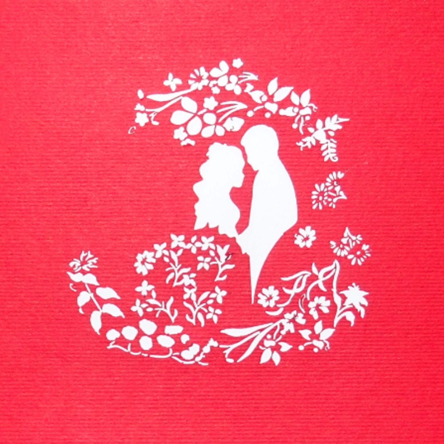 3D Hochzeitskarte - Pop Up Karte Hochzeit - Einladungskarte mit Umschlag