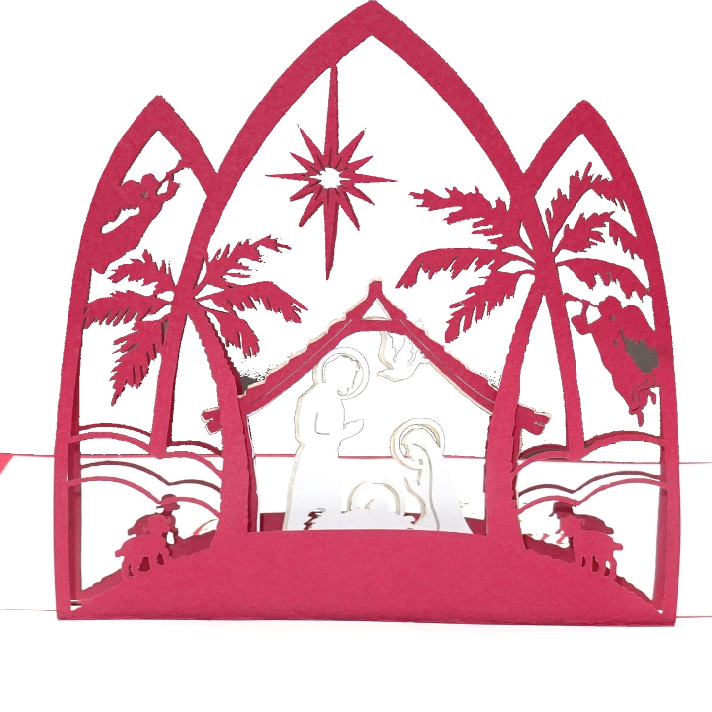 3D Weihnachtskarte "Krippe" Pop Up Karte, Adventskarte, Geschenkverpackung