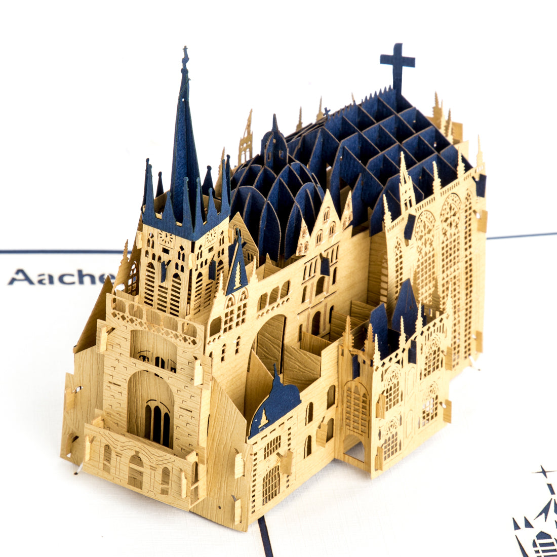 Pop Up Karte "Aachener Dom - Greetings from Aachen" 3D Grußkarte & Souvenir