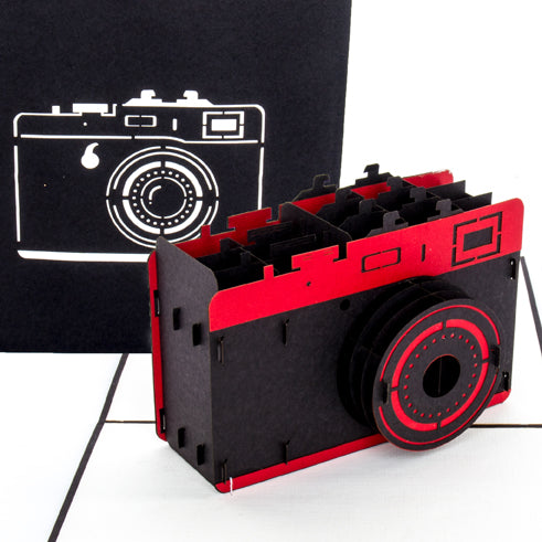 Pop Up Karte "Kamera" 3D Geburtstagskarte Fotograf & Gutschein Fotografie