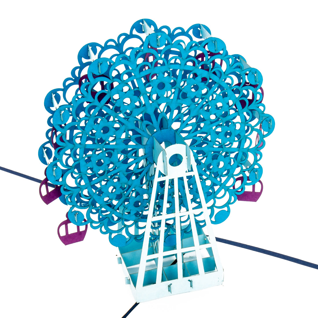 Pop Up Karte "Riesenrad" 3D Geburtstagskarte, Geschenkgutschein & Einladung