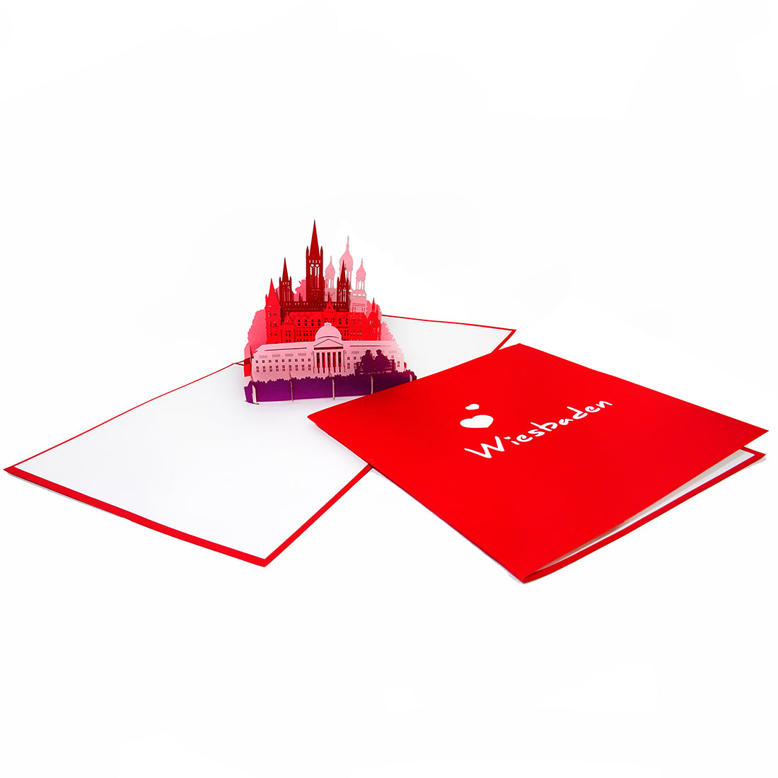 Pop-Up Karte "Wiesbaden" - 3D Grußkarte, Geschenk, Gutschein & Souvenir