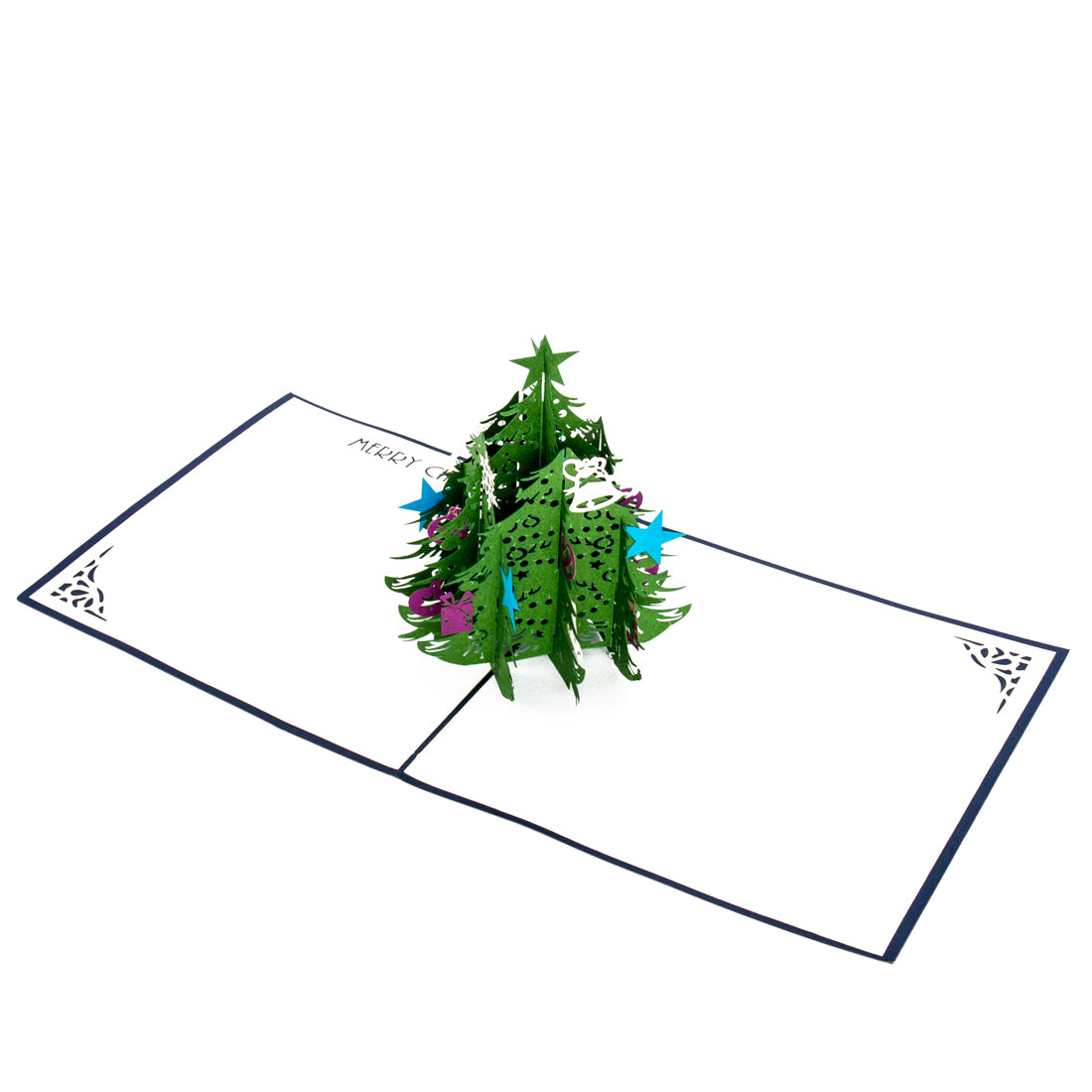 3D Karte "Köln Skyline & Christbaum" - kölsche Weihnachstkarte mit Umschlag