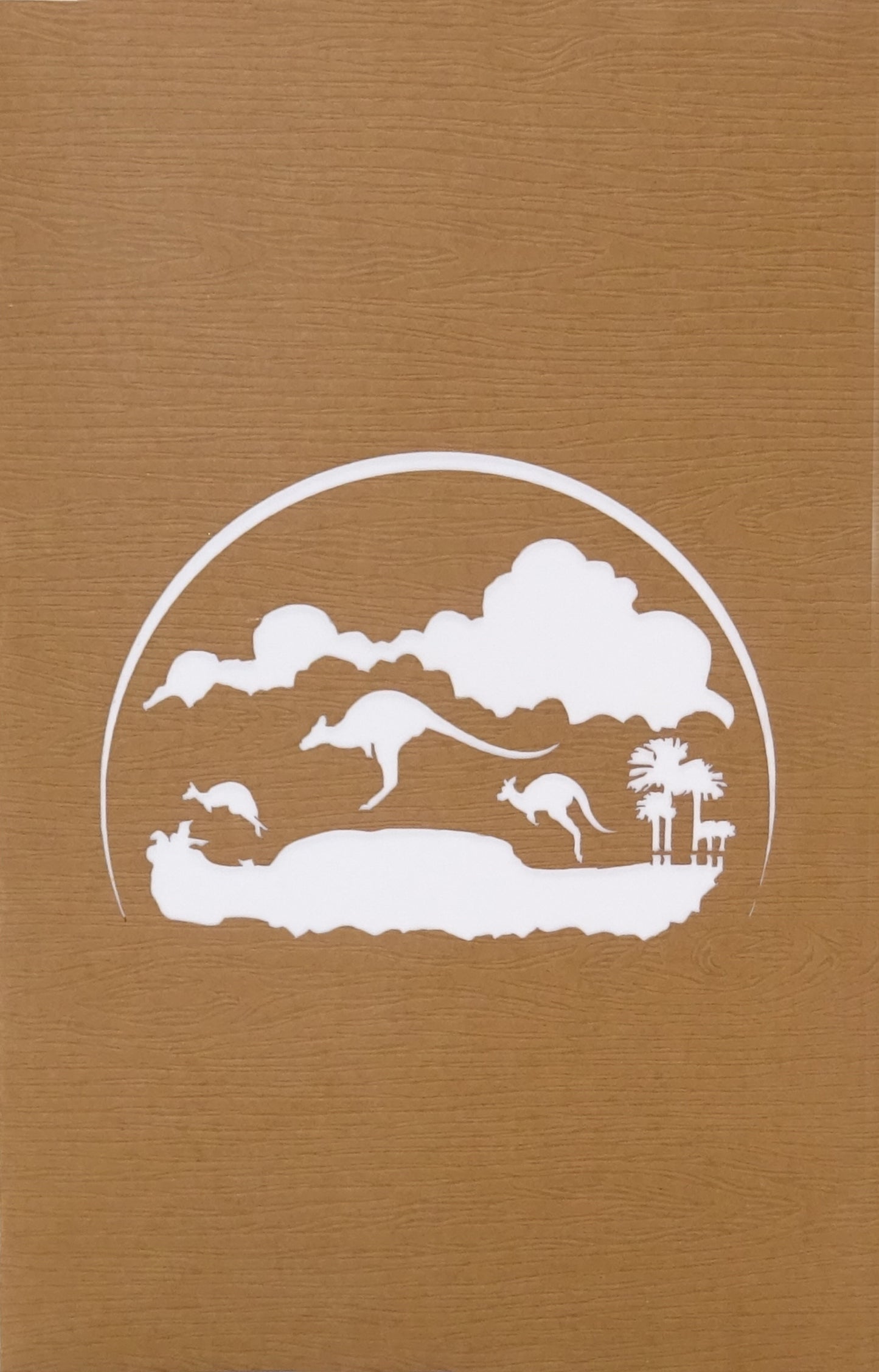 Pop Up Karte "Känguru" 3D Geburtstagskarte, Gutschein & Souvenir Australien