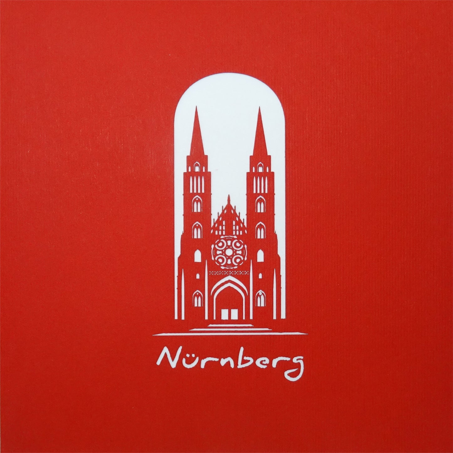 Pop Up Karte „Nürnberg - Panorama mit Kaiserburg“ Fanartikel & Souvenir