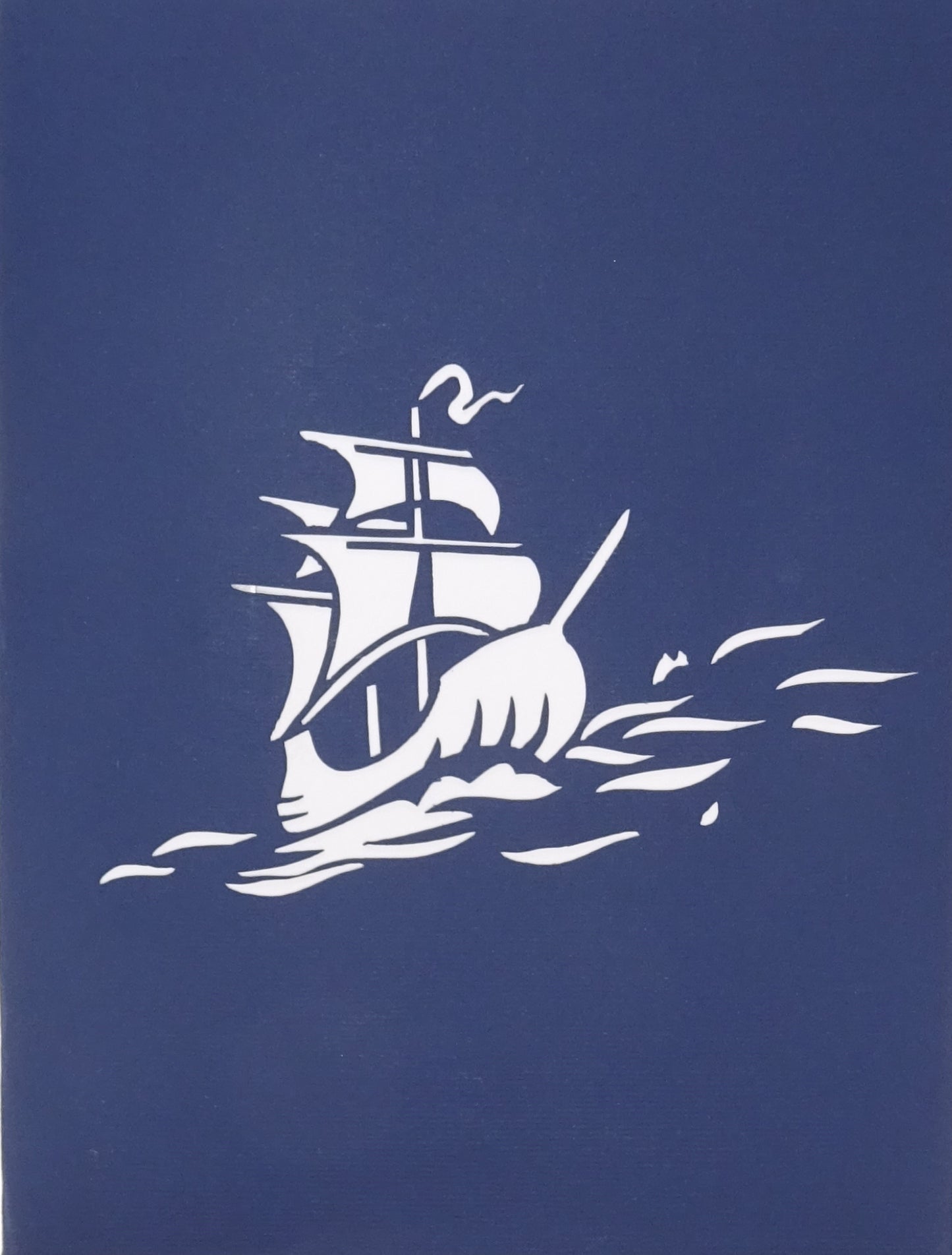Pop Up Karte "Schiff 3-Master" Reisegutschein, Grußkarte & Einladung Segelschiff