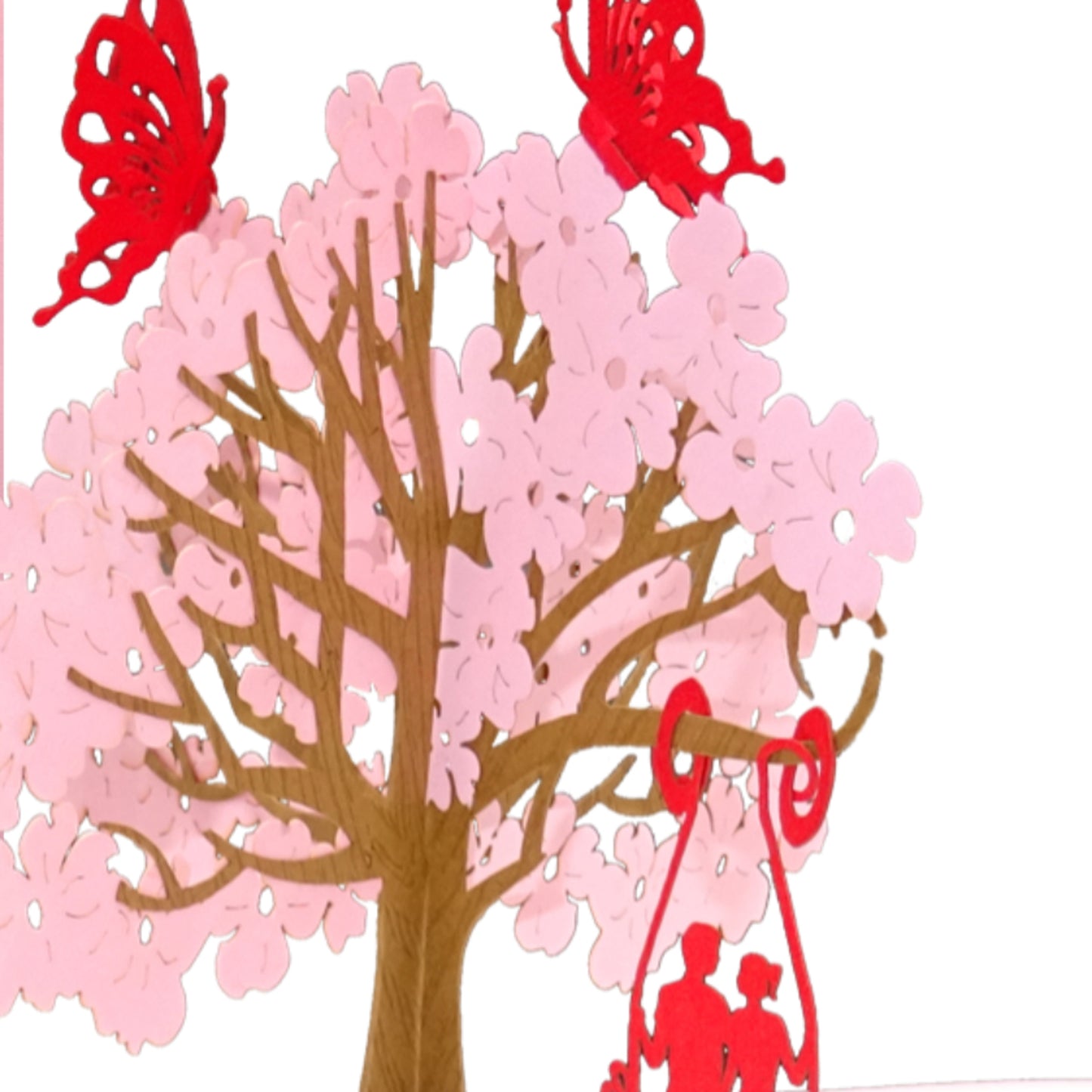 Pop Up Karte "Butterflies in Love" Romantische Hochzeitskarte, Valentinskarte, Karte zum Jahrestag