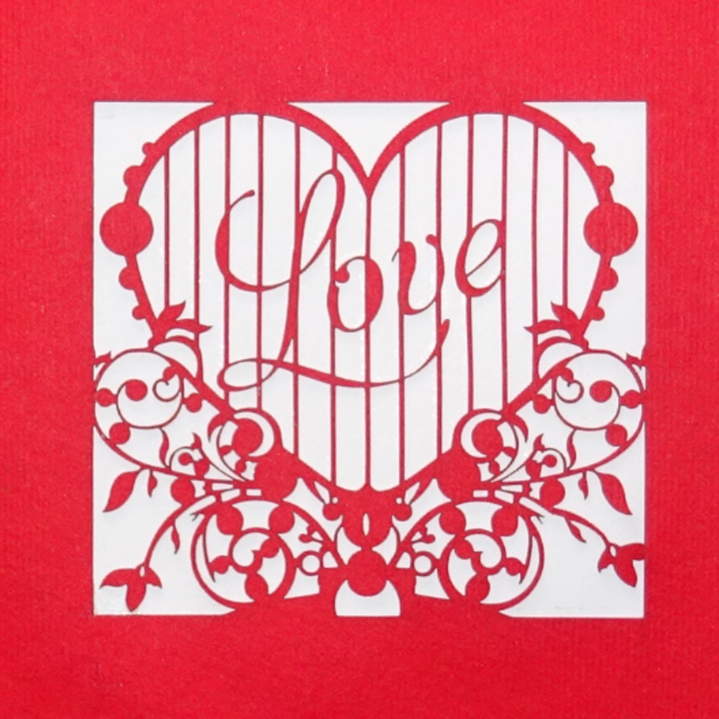 Pop Up Karte "Love Heart" - Valentinskarte, Liebesgruß, Jahrestag