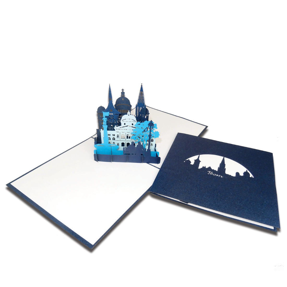 Pop Up Karte "Bern – Panorama mit Berner Münster“ 3D Grußkarte & Souvenir