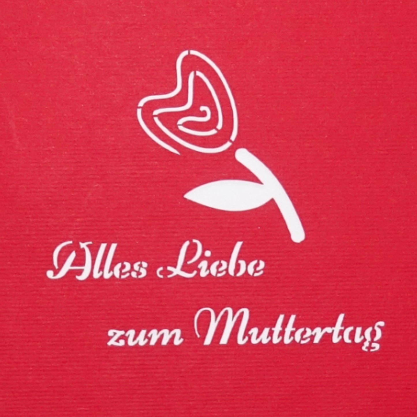 Pop Up Karte zum Muttertag - 3D Muttertagskarte, Dankeskarte, Grußkarte