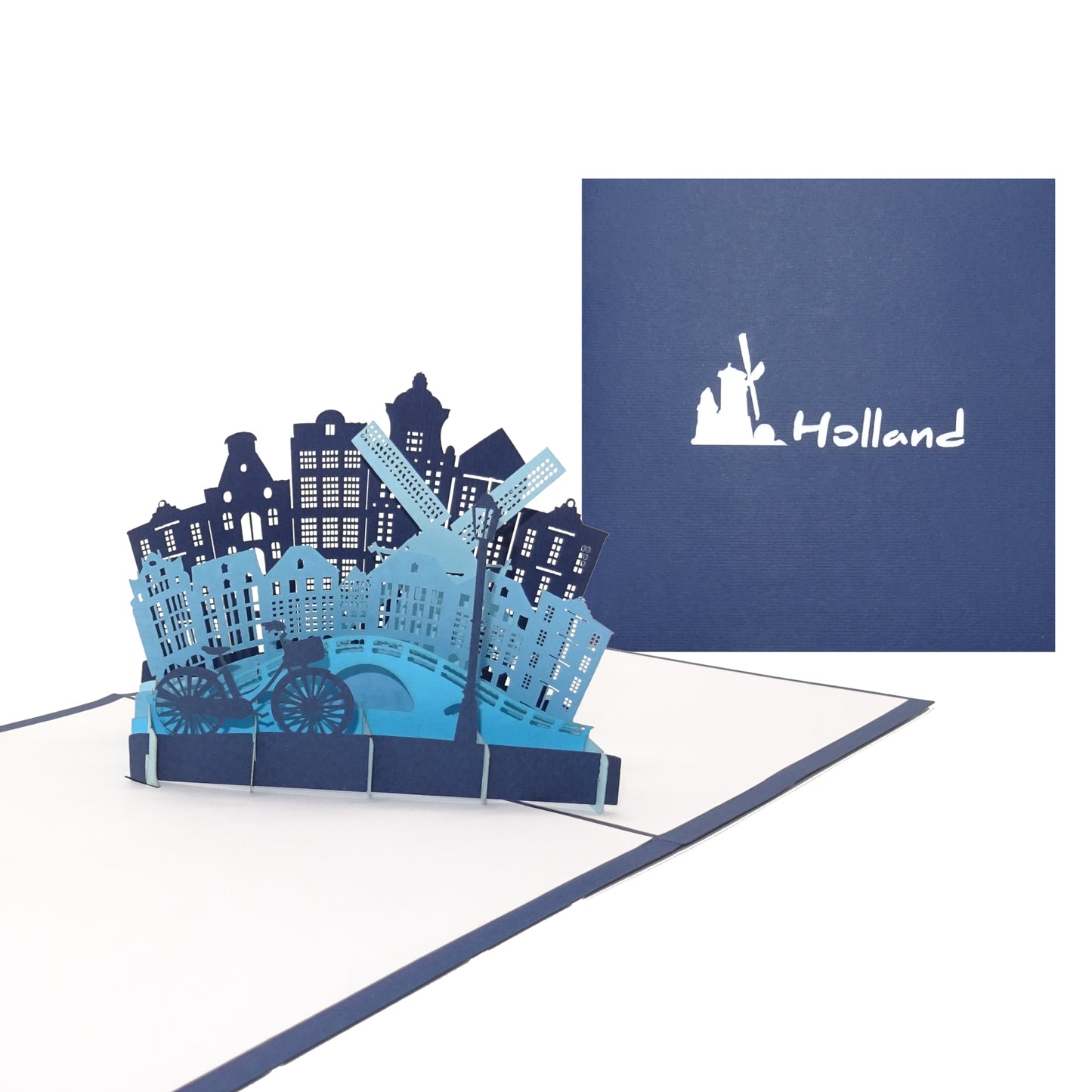 Pop Up Karte „Holland – Amsterdam“ Geburtstagskarte, Einladung & Souvenir