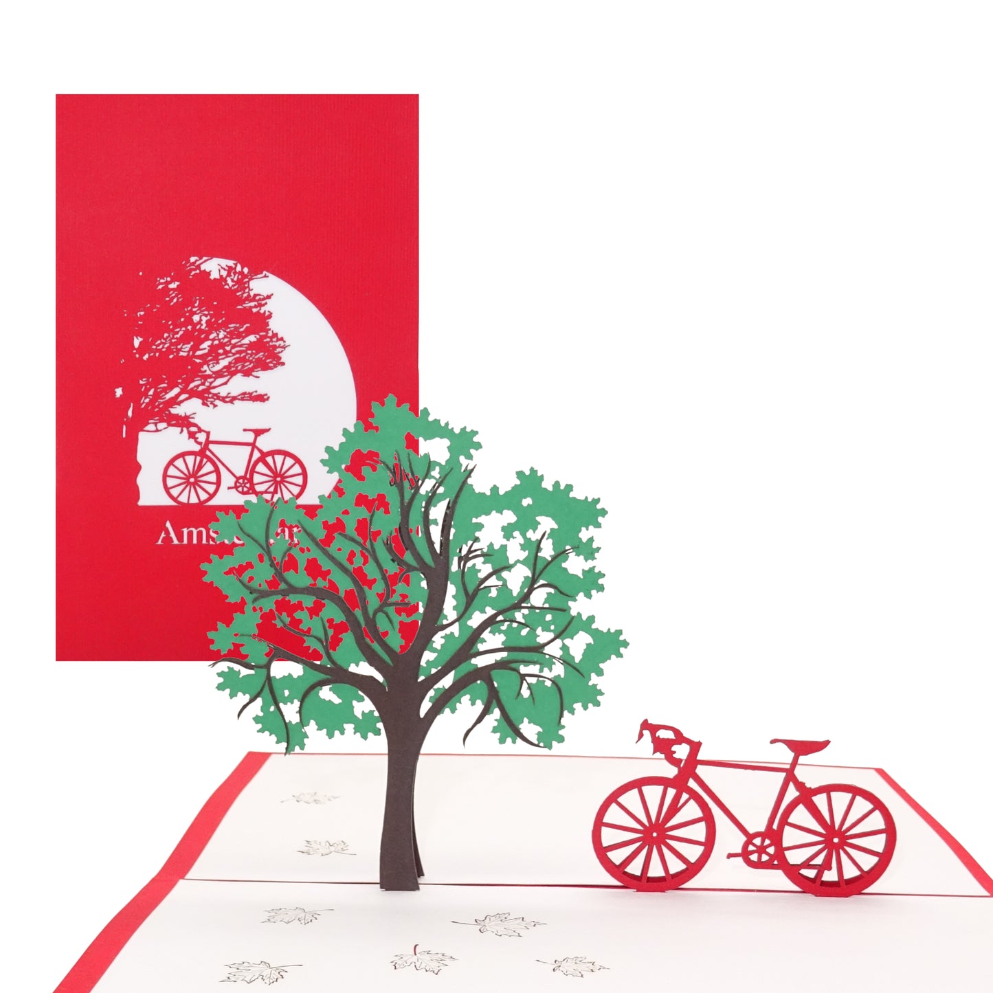 Pop Up Karte "Fahrrad Amsterdam" 3D Grußkarte, Einladung Reise & Souvenir