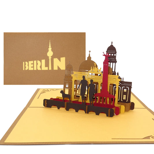 Pop Up Karte „Berlin Skyline“ 3D Grußkarte, Souvenir, Gutschein, Einladung & Geschenk