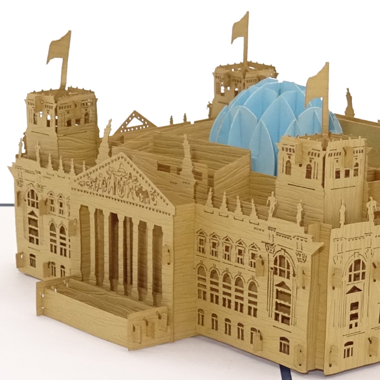Pop Up Karte "Berlin – Reichstag" 3D Grußkarte, Souvenir & Einladung Städtereise