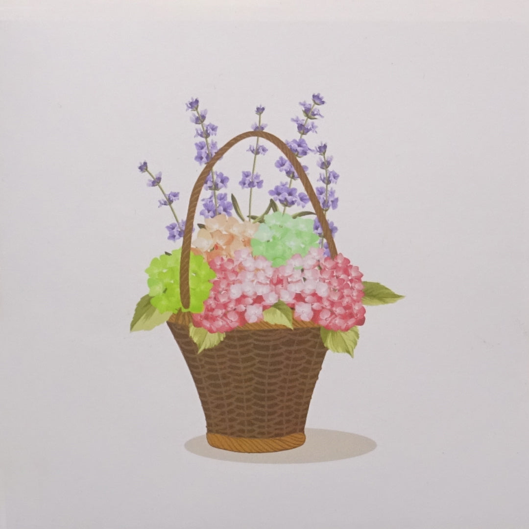 Pop Up Karte "Hortensie & Schmetterlinge" - Geburtstagskarte - Blumenkarte 3D