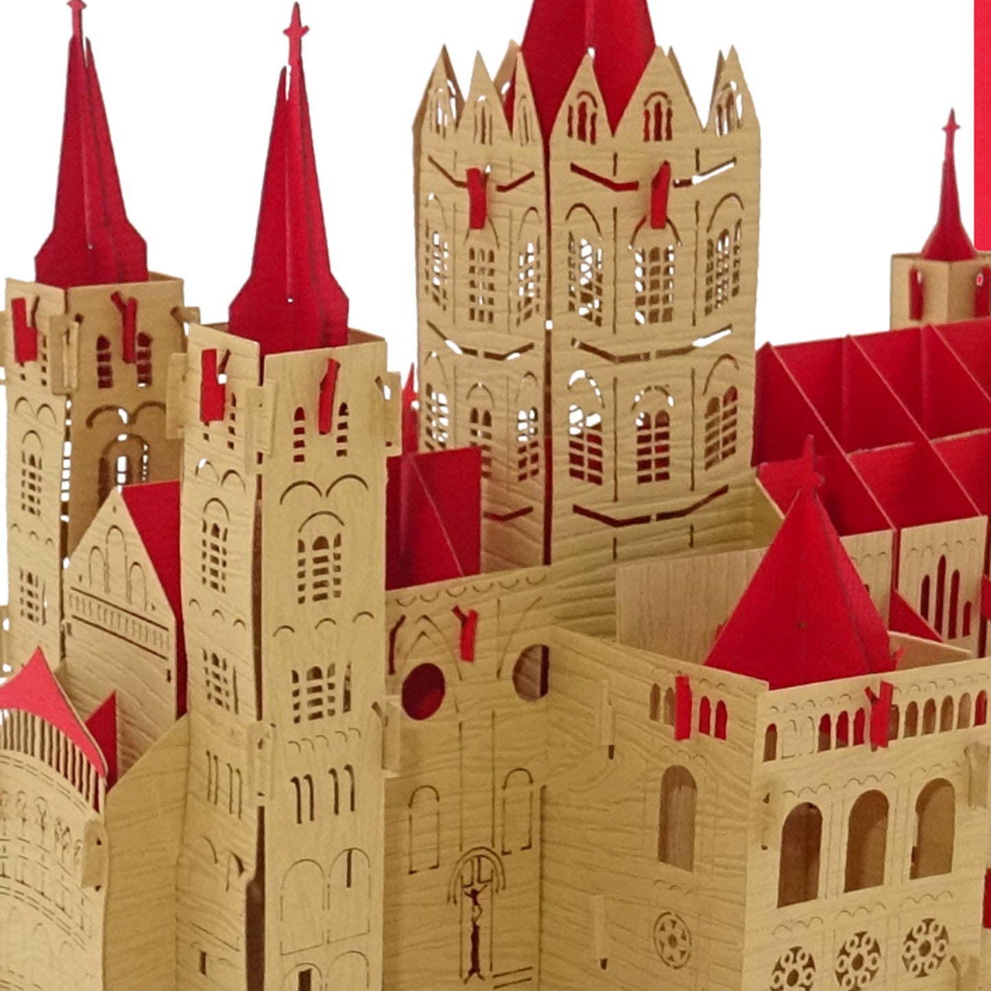 3D Weihnachtskarte "Bonn - Bonner Münster" - große Pop-Up Karte mit Umschlag
