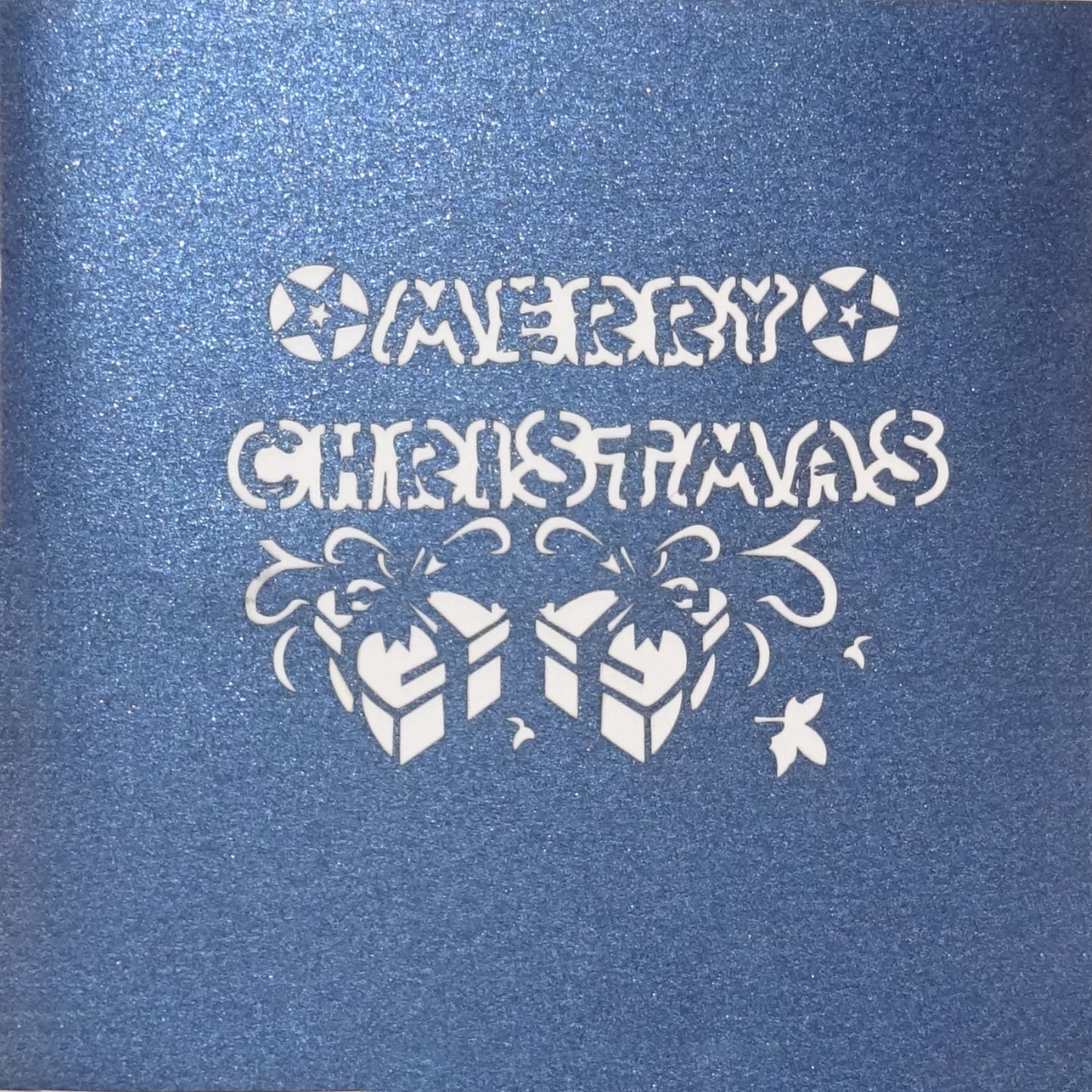 Pop Up Karte "Geschenke" zu Weihnachten - Weihnachtskarte, Gutscheinkarte