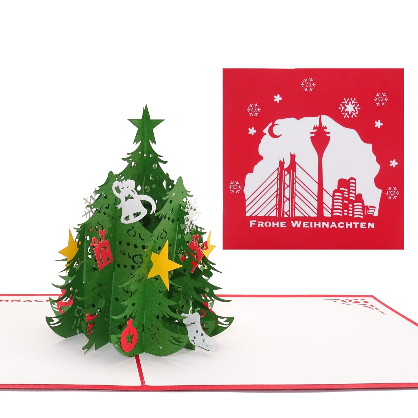 Pop Up Weihnachtskarte Tannenbaum | Düsseldorf