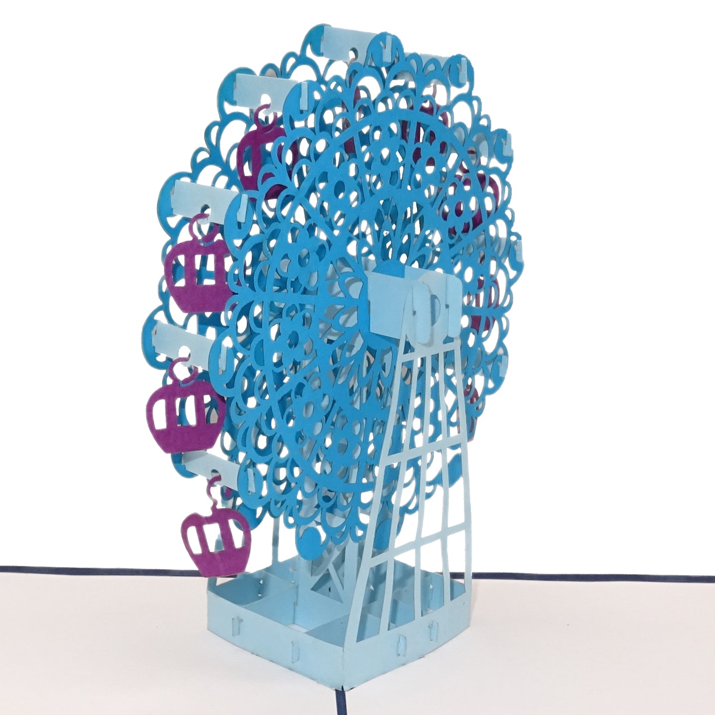 Pop Up Karte "Riesenrad" 3D Geburtstagskarte, Geschenkgutschein & Einladung