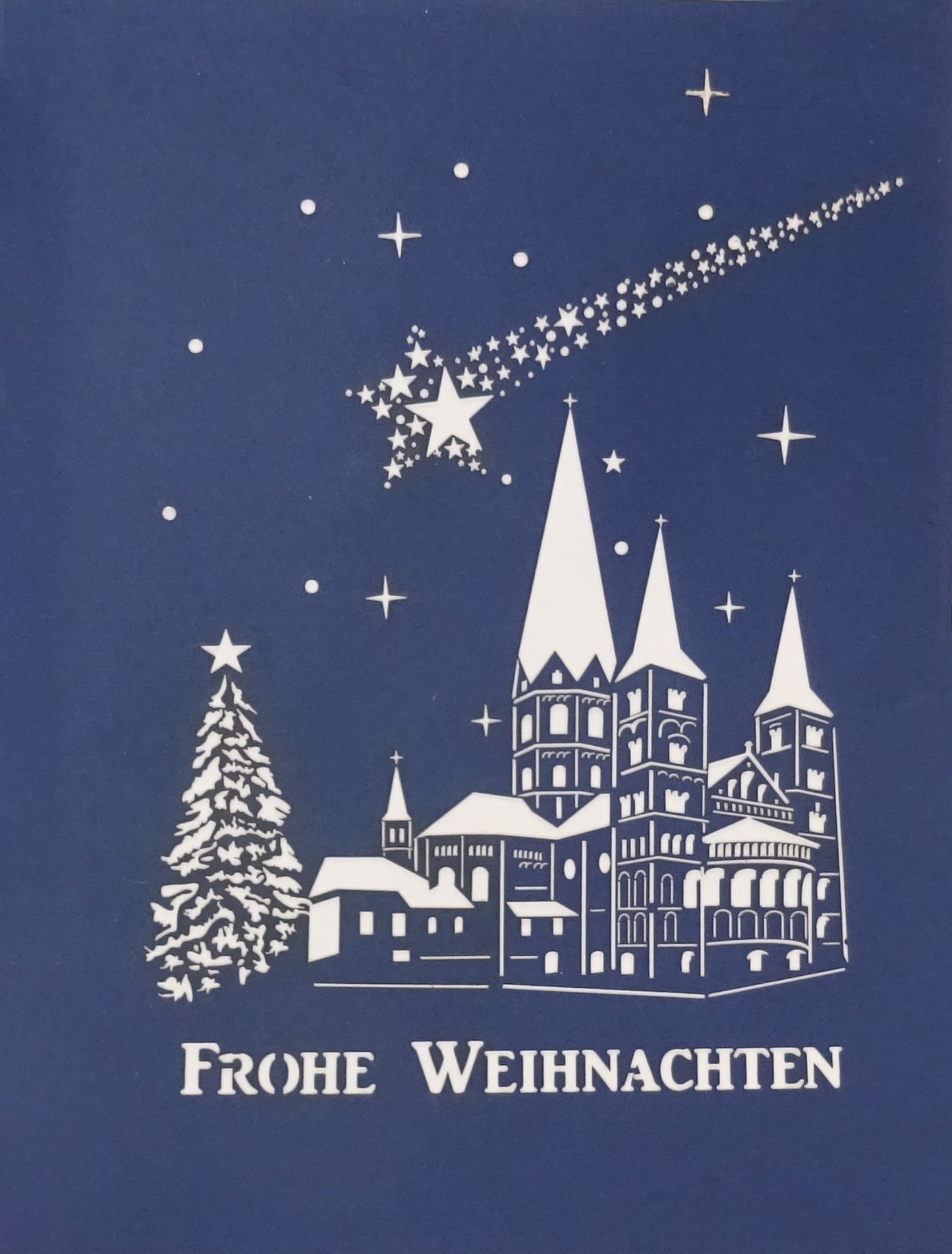 Pop Up Karte "Bonn - Bonner Münster" - Weihnachtskarte mit Umschlag