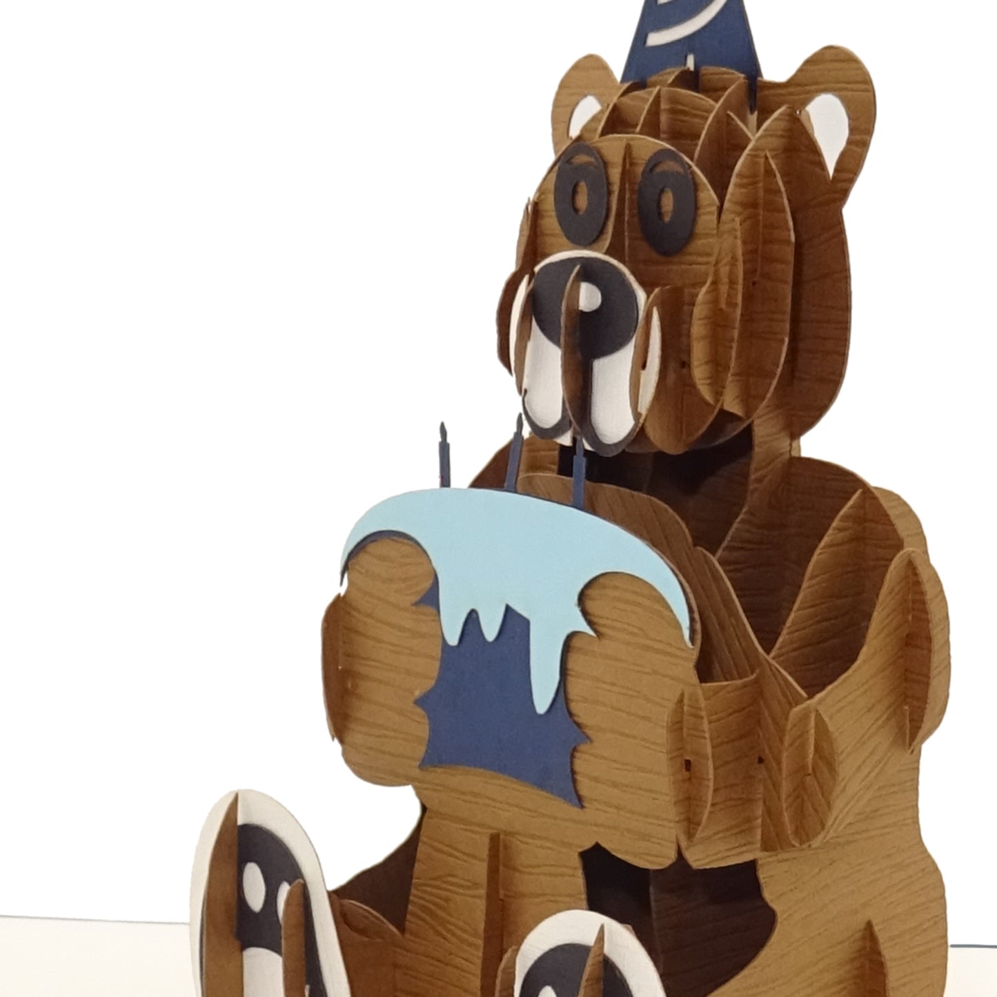 Pop Up Karte "Teddybär" - Geburtstagskarte für Kinder - 3D Glückwunschkarte