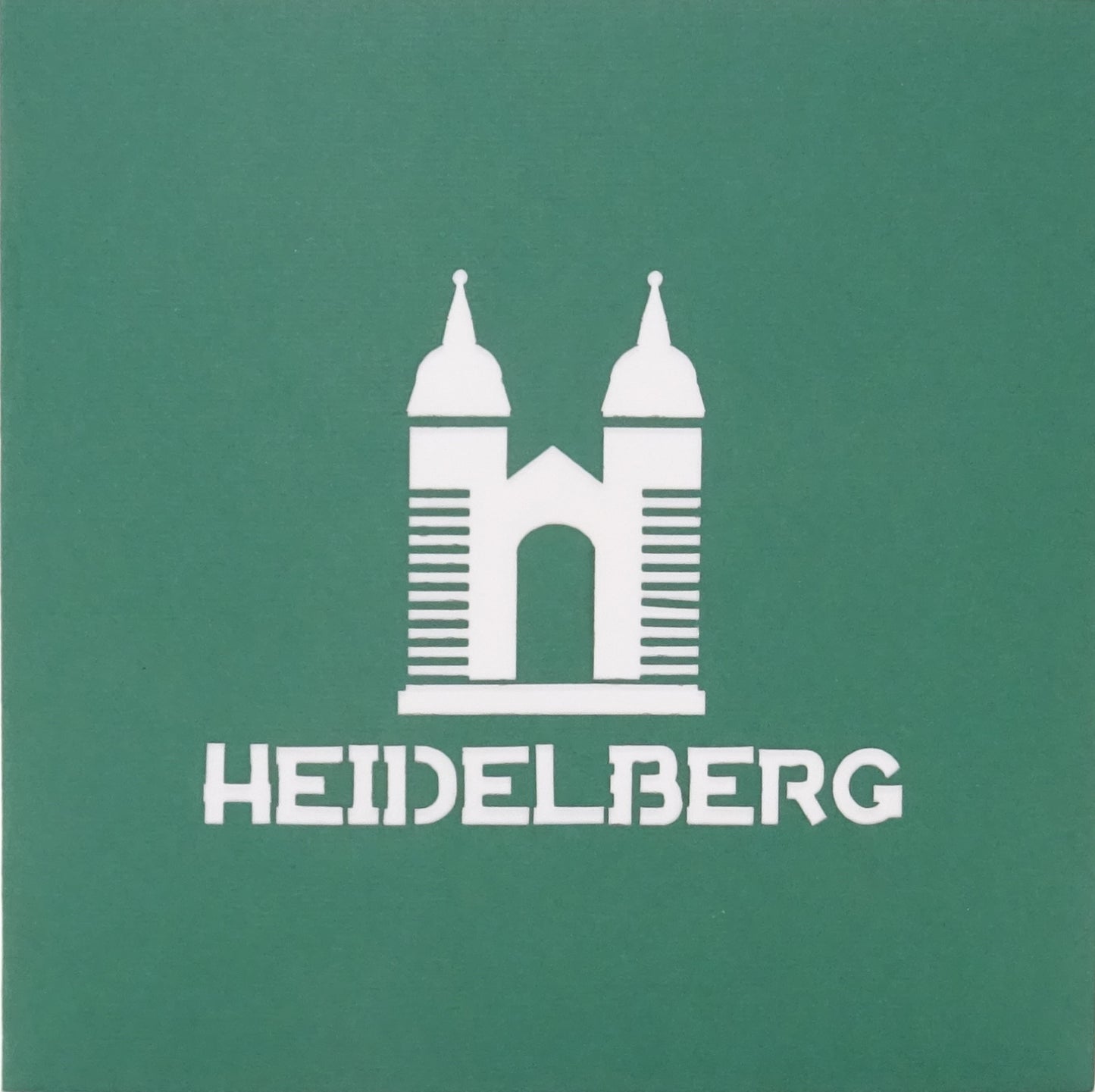 Pop-Up Karte "Heidelberg Panorama" - 3D Postkarte als Souvenir Geburtstagskarte & Einladung
