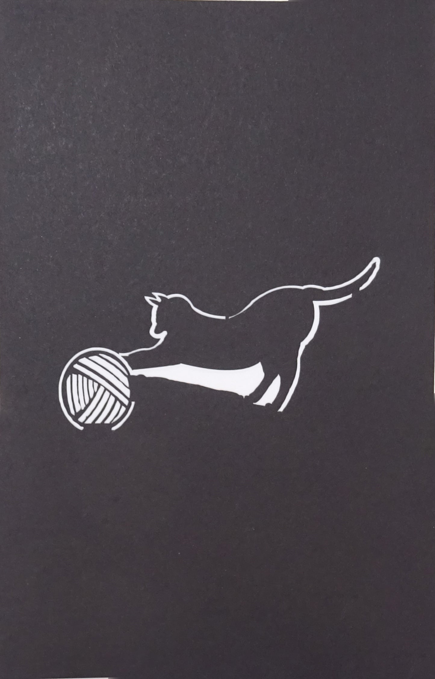 Pop Up Karte "Spielende Katze" 3D Geburtstagskarte & Glückwunschkarte Katzen