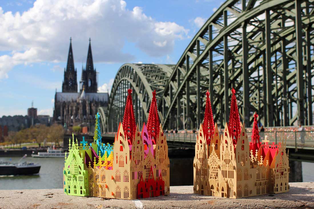 3D Pop Up Deko Aufsteller "Kölner Dom" - Souvenir