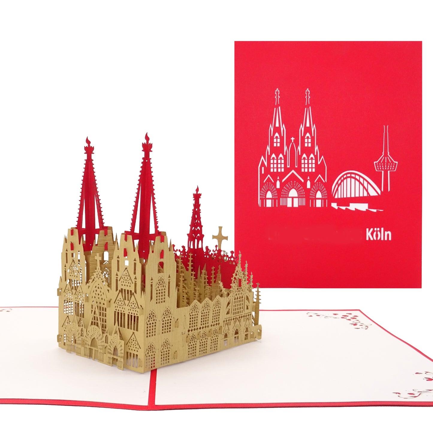 Pop Up Karte "Köln - Kölner Dom" Städtereise Souvenir Fanartikel & Gutschein