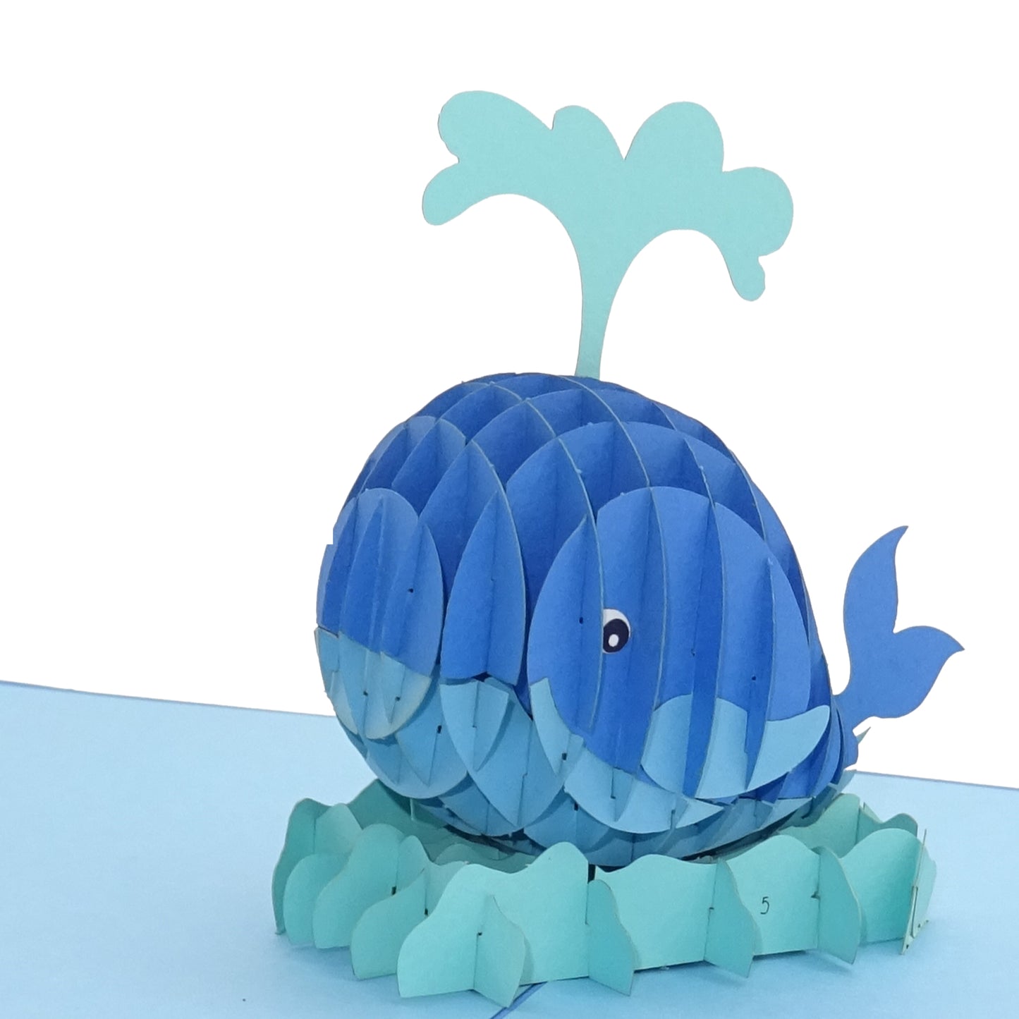 Pop Up Karte "Wal – König der Meere“ 3D Geburtstagskarte, Einladung & Gutschein