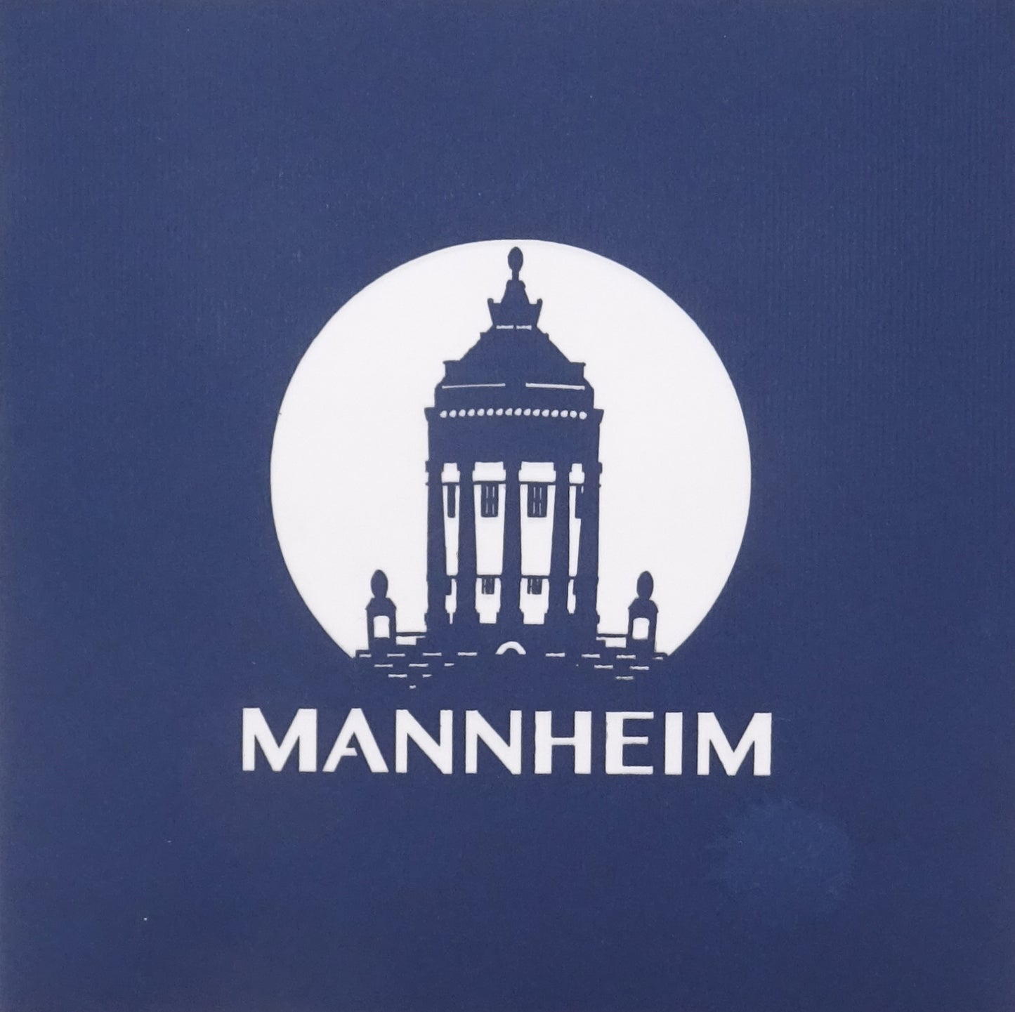 Pop Up Karte „Mannheim – Mannheimer Wasserturm“ 3D Grußkarte & Souvenir