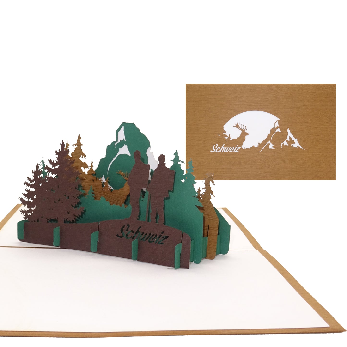 3D Karte „Schweizer Alpen – Matterhorn“ Souvenir Schweiz Wandern Gutschein