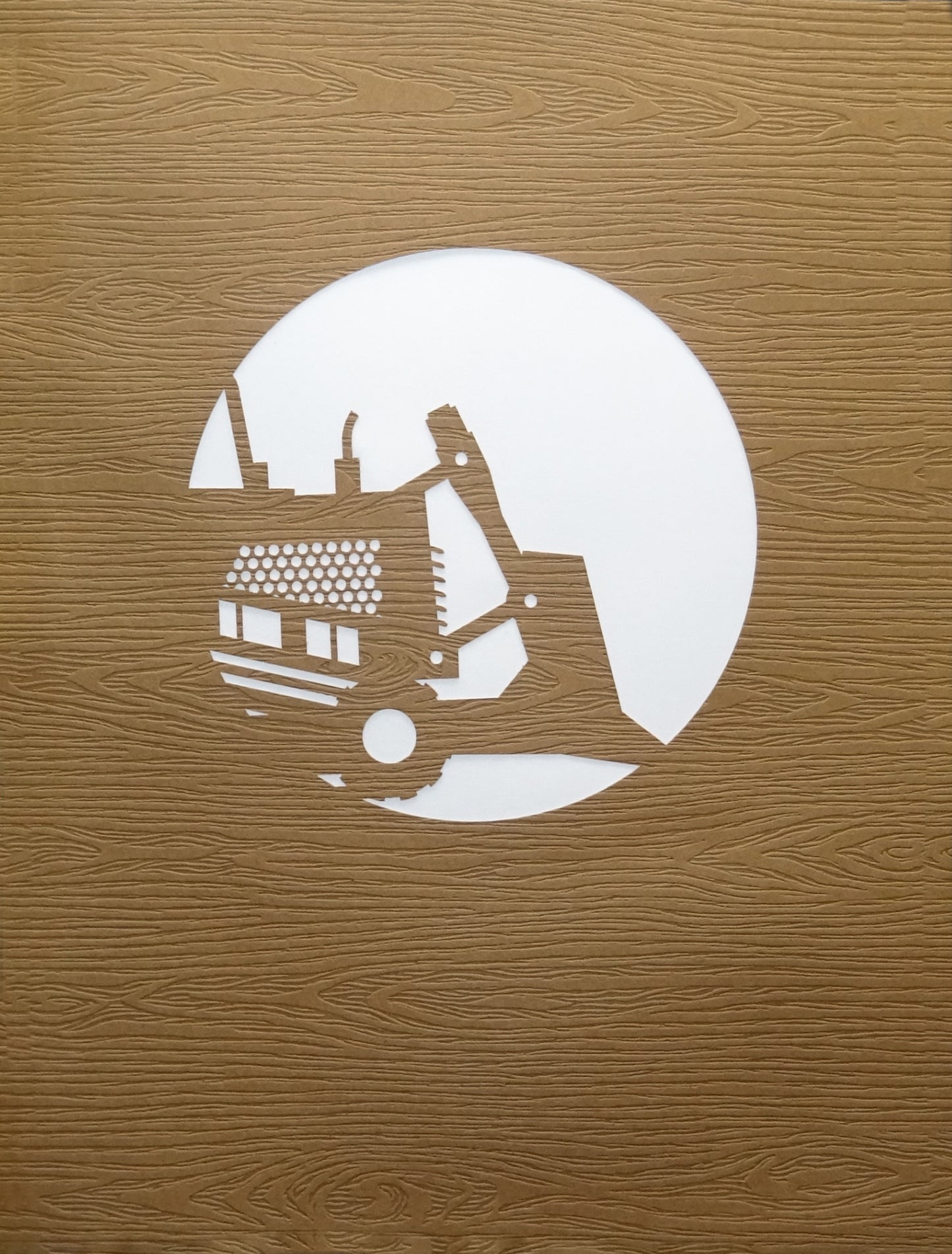 Pop Up Karte "Planierraupe - Bulldozer“ 3D Geburtstagkarte & Geschenkgutschein