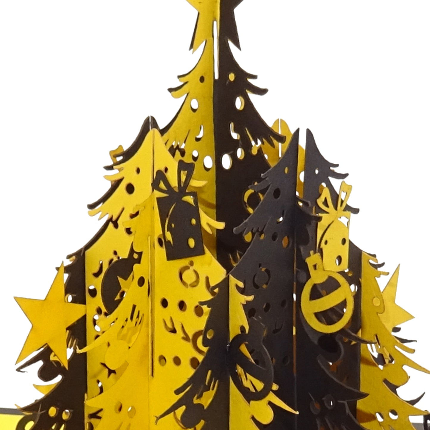 Pop Up Weihnachtskarten im 3er Set: "Dortmund Weihnachten in Schwarz & Gelb"