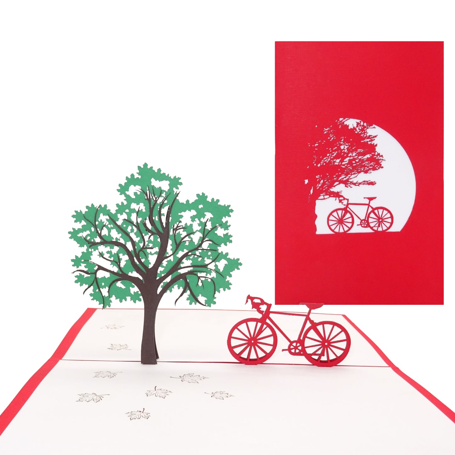 Pop Up Karte "Fahrradtour" 3D Geburtstagskarte, Geschenkidee, Gutschein Fahrrad