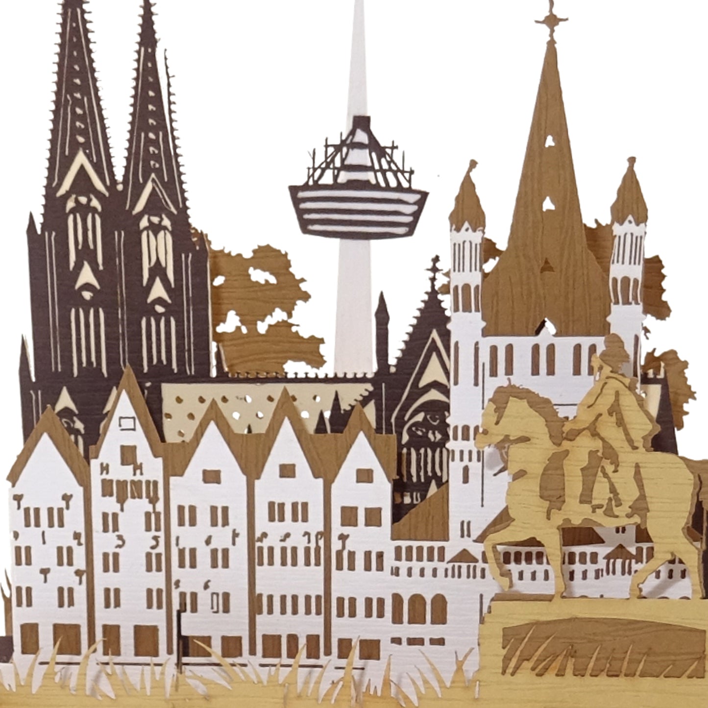 Pop Up Karte "Köln – Panorama mit Kölner Dom“ Souvenir, Einladung & Gutschein