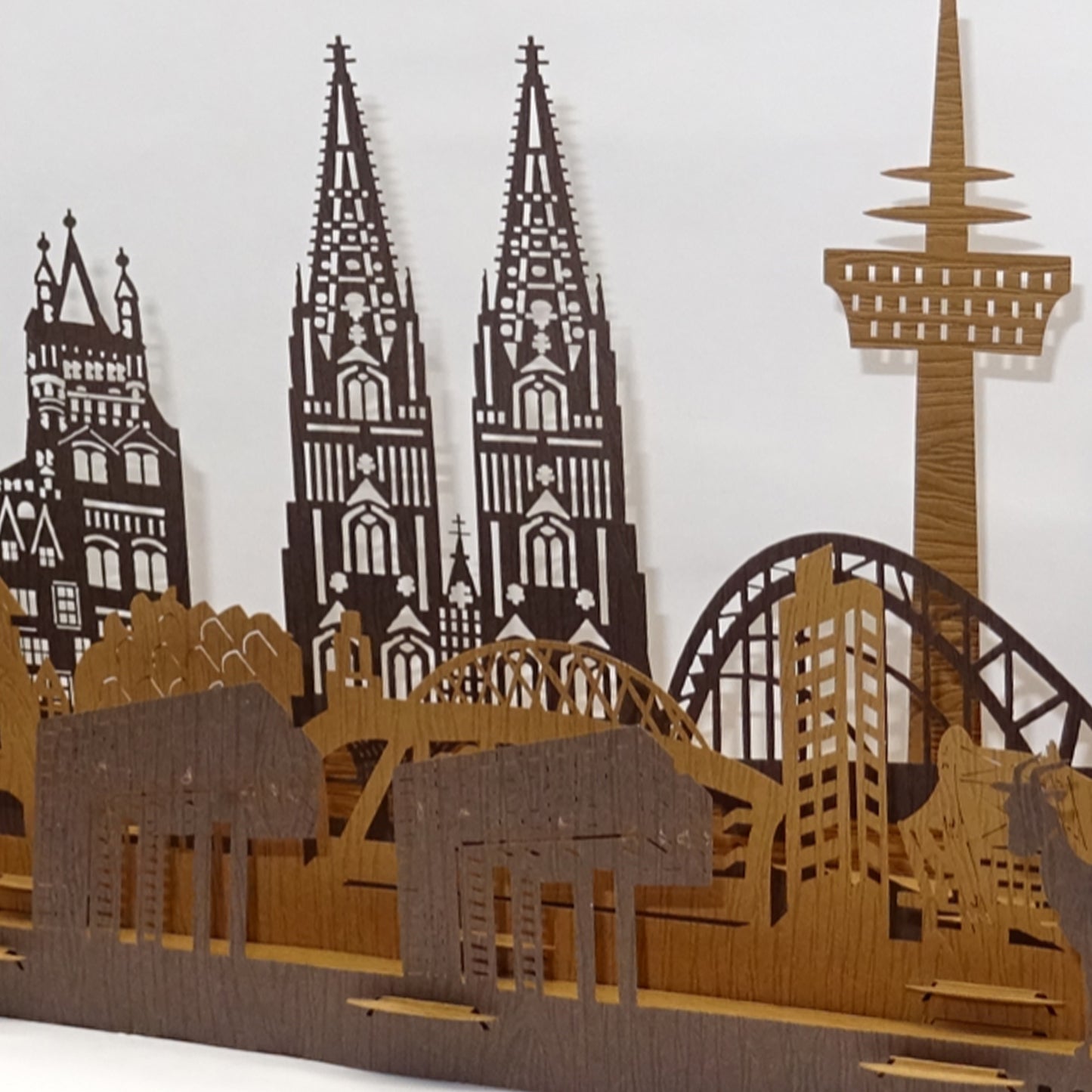 Pop Up Karte "Kölner Skyline" 3D Grußkarte, Gutschein, Deko & Köln Souvenir