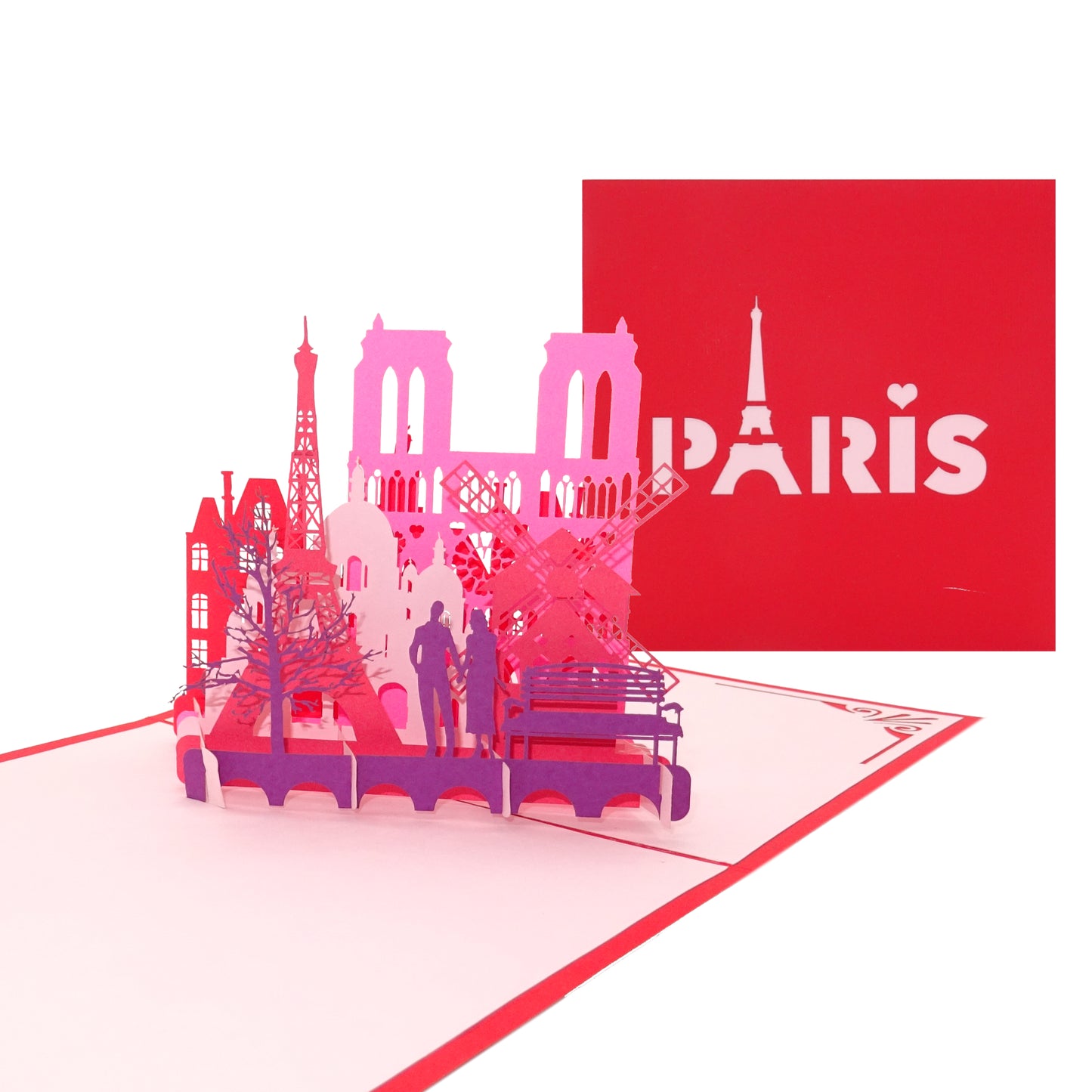 Pop Up Karte "Paris Panorama" Geburtstagskarte, Souvenir, Gutschein Geschenkidee