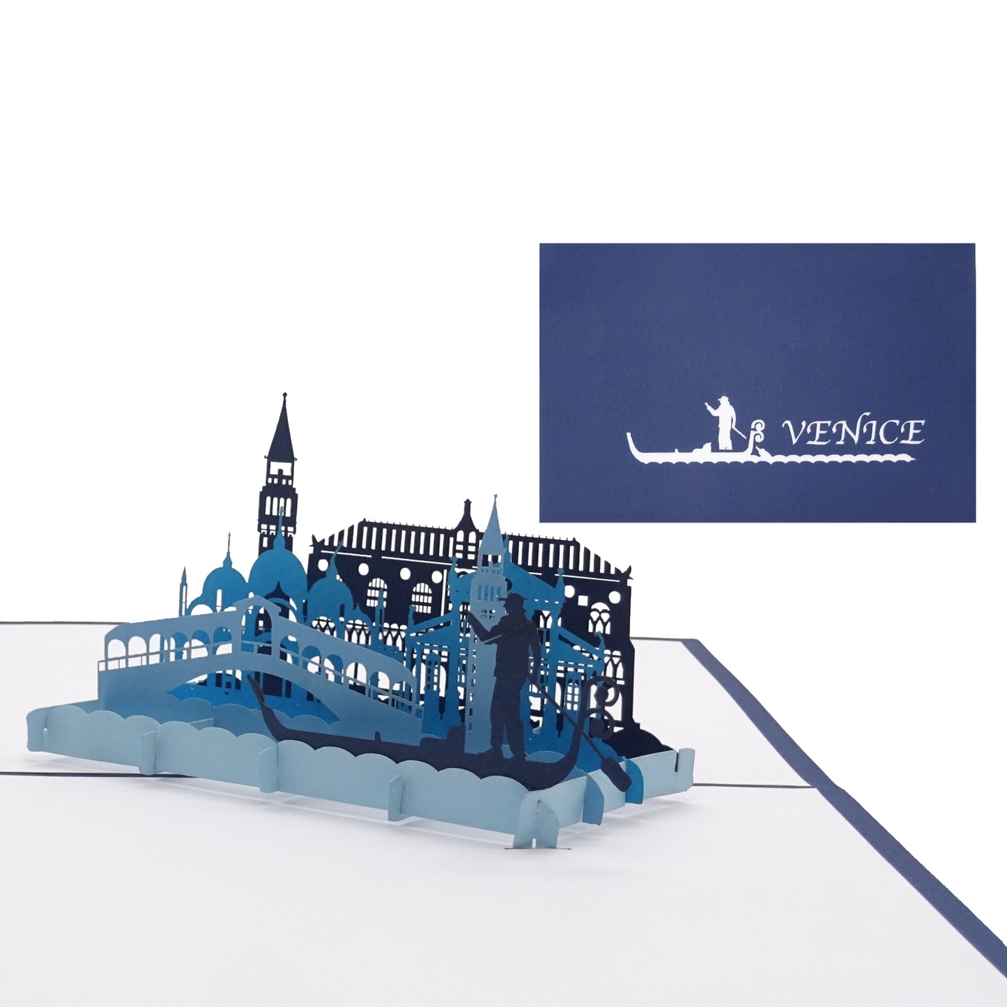 Pop Up Karte „Venice“ 3D Grußkarte, Venedig Souvenir, Gutschein, Einladung Reise