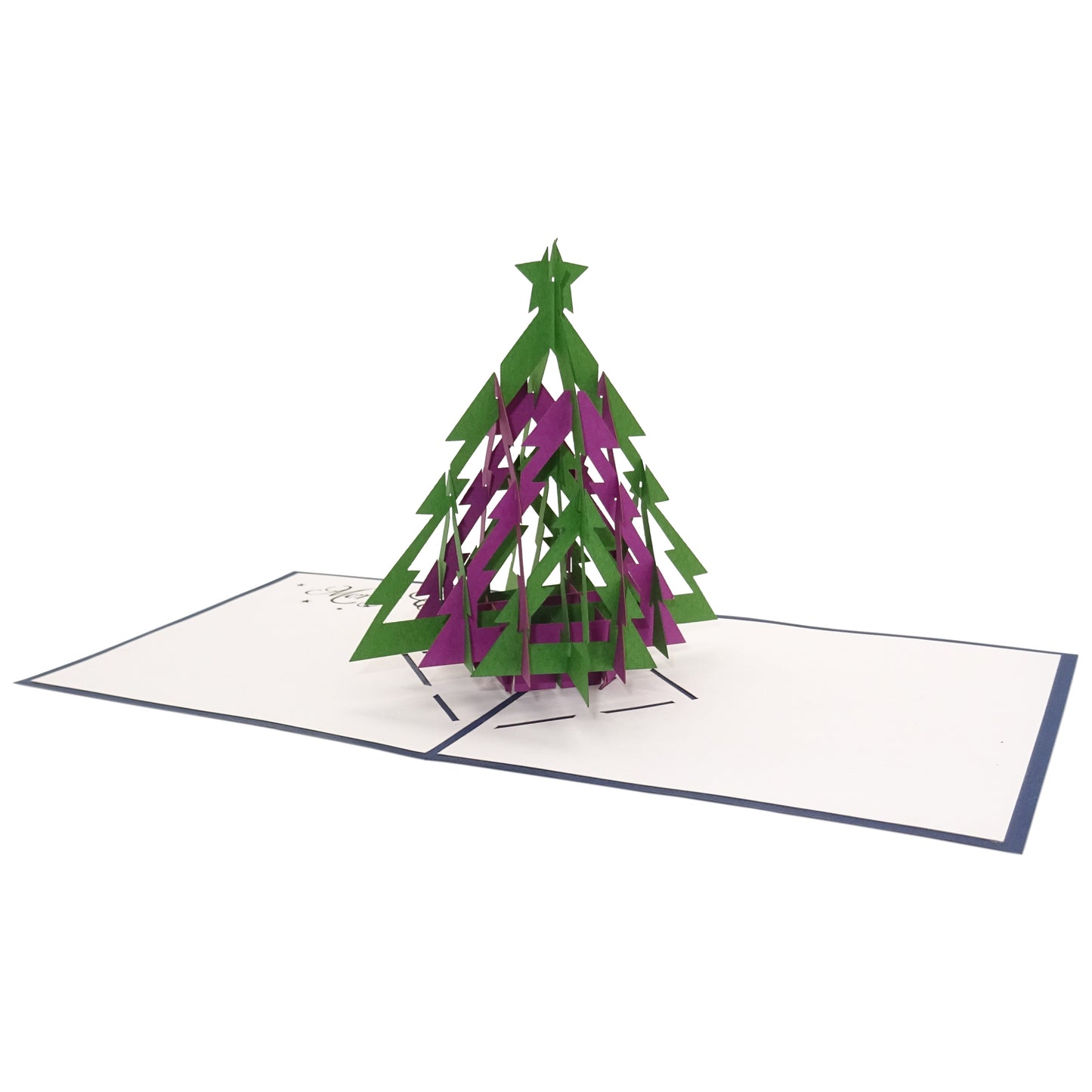 Pop Up Karte zu Weihnachten - Weihnachtskarte mit 3D Tannenbaum
