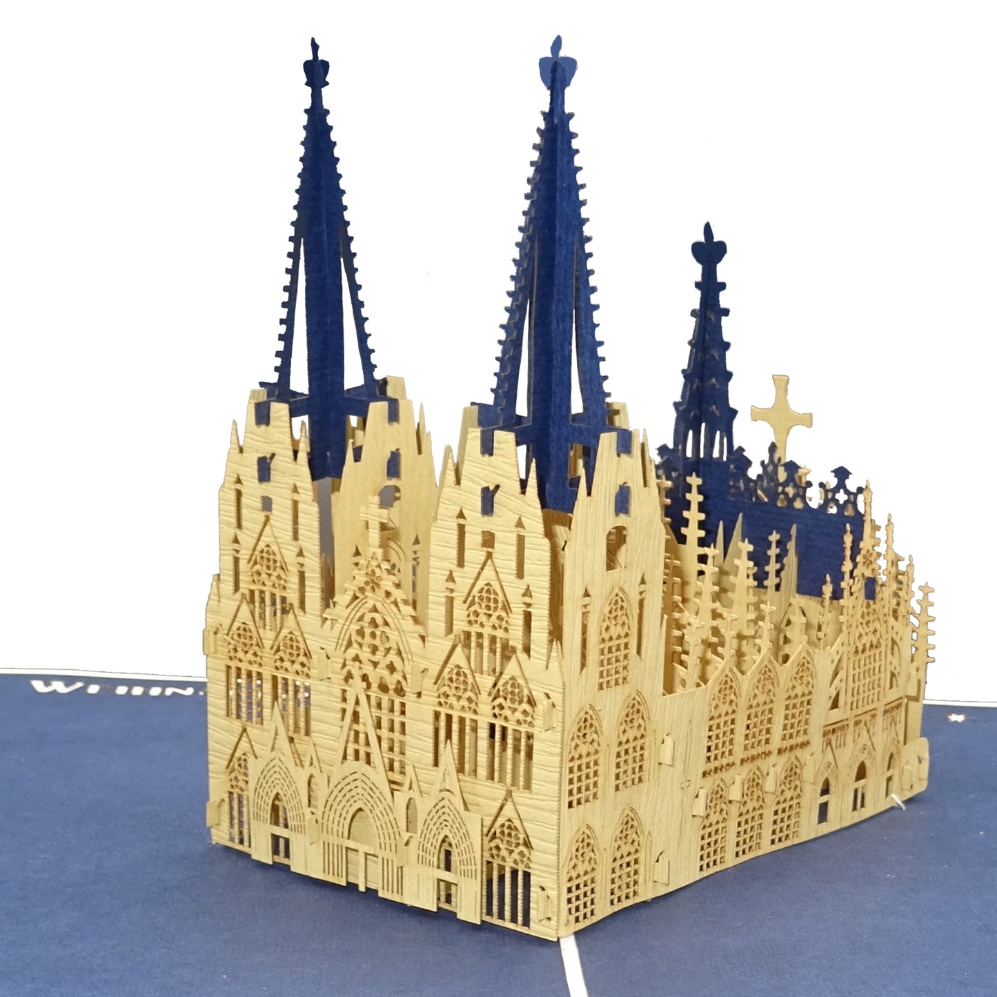 3D Weihnachtskarte "Kölner Dom" Pop Up Karte als Souvenir & Einladung Köln Trip