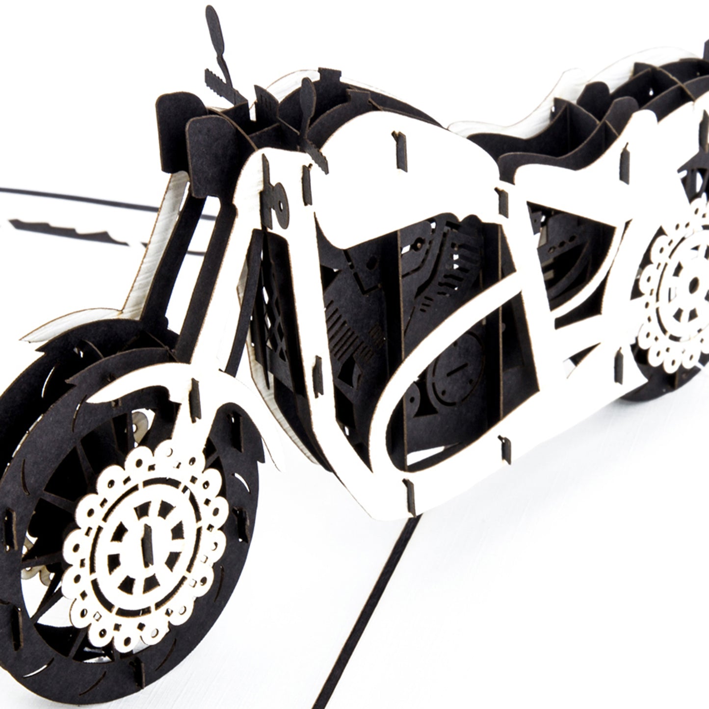 Pop Up Karte "Motorrad" 3D Postkarte - Geburtstagskarte Biker Geschenkidee Route 66