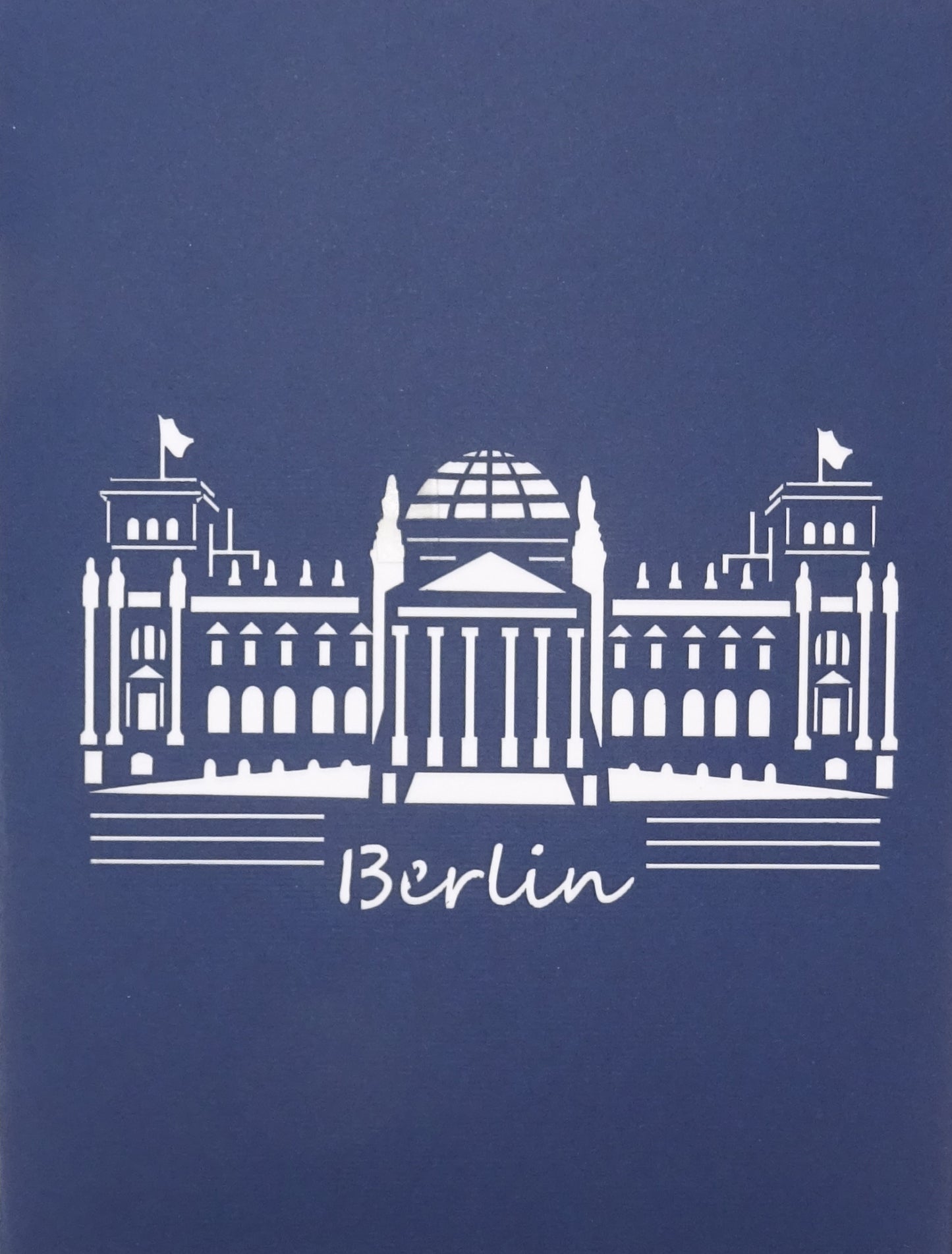Pop Up Karte "Berlin – Reichstag" 3D Grußkarte, Souvenir & Einladung Städtereise
