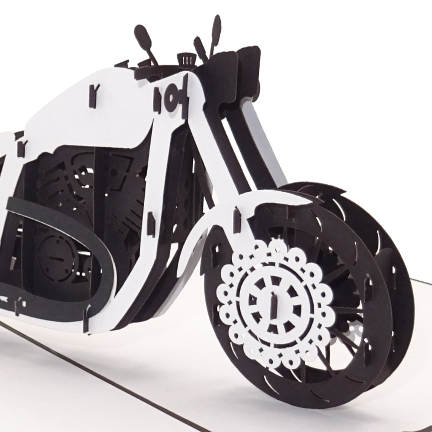 Pop Up Karte "Motorrad" 3D Postkarte - Geburtstagskarte Biker Geschenkidee Route 66