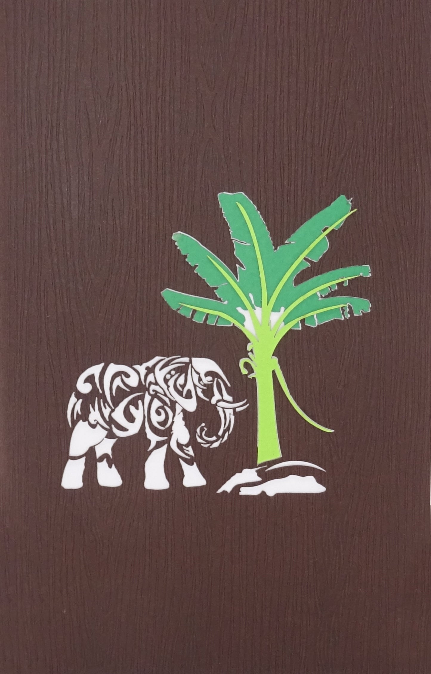 Pop Up Karte "Elefant" 3D Geburtstagskarte, Einladung & Gutschein Zoo Elefanten