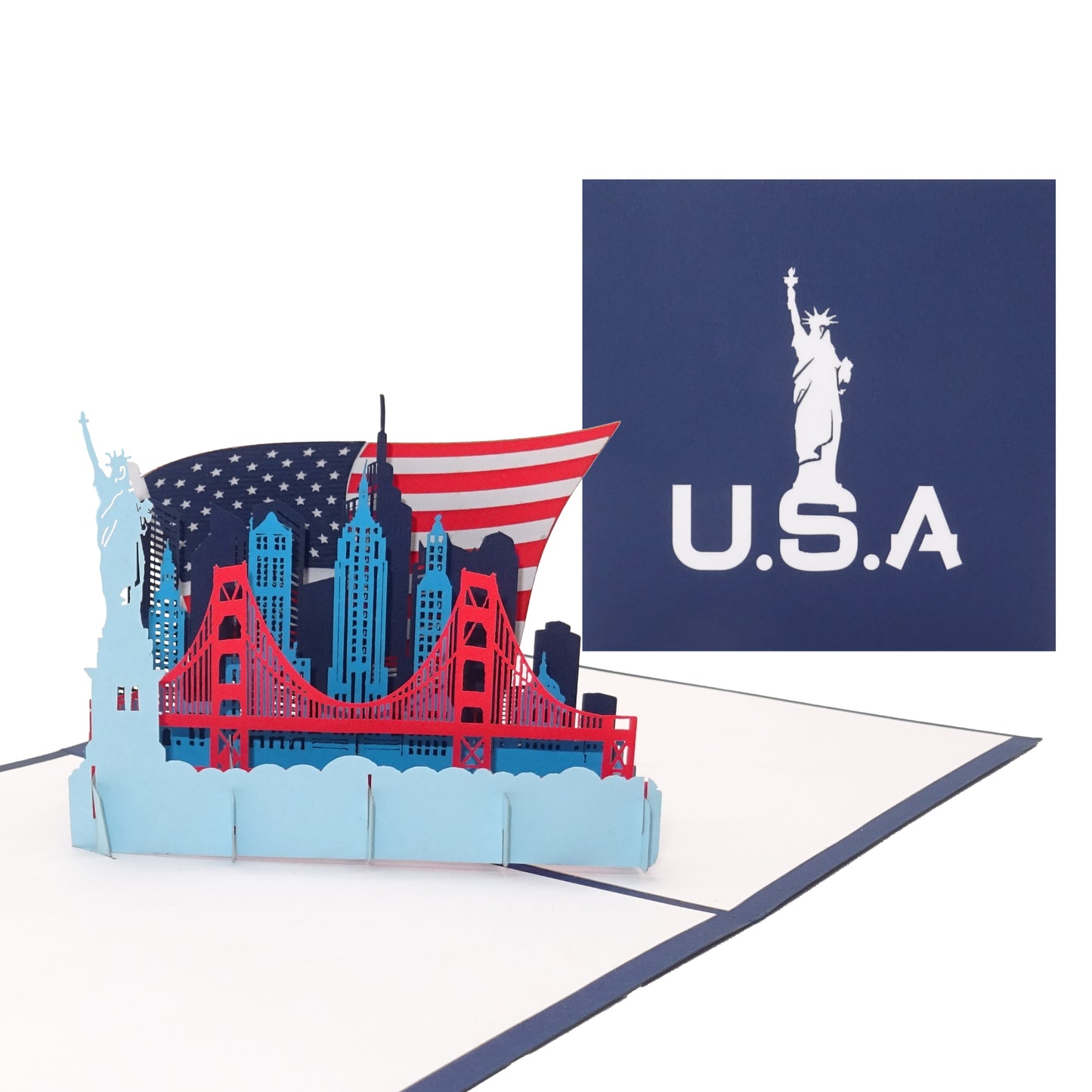 Pop Up Karte "New York - U.S.A." 3D Geburtstagskarte, Souvenir, Einladung & Geschenkidee