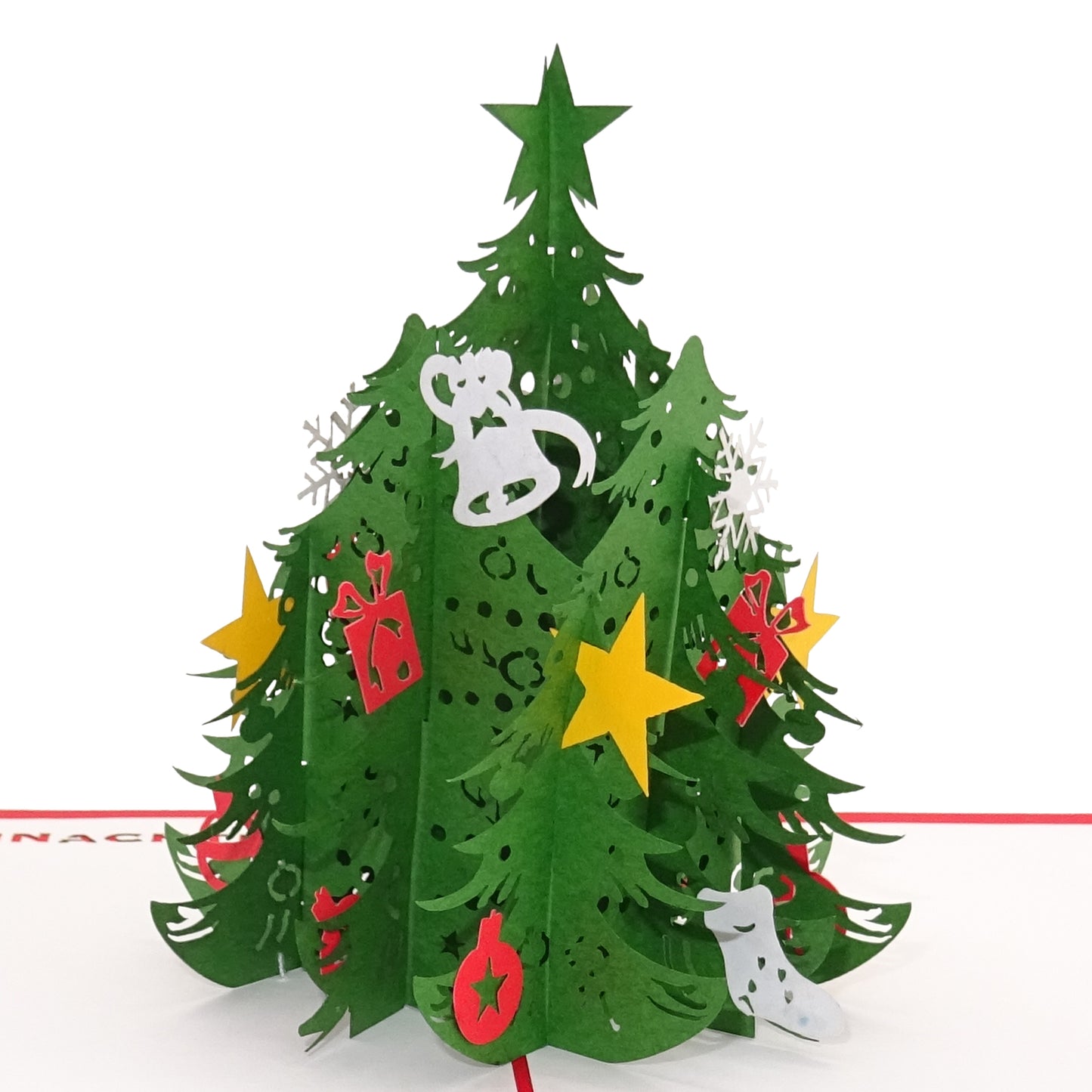 3D Weihnachtskarte "Tannenbaum - Köln" Pop Up Karte mit Umschlag zu Weihnachten